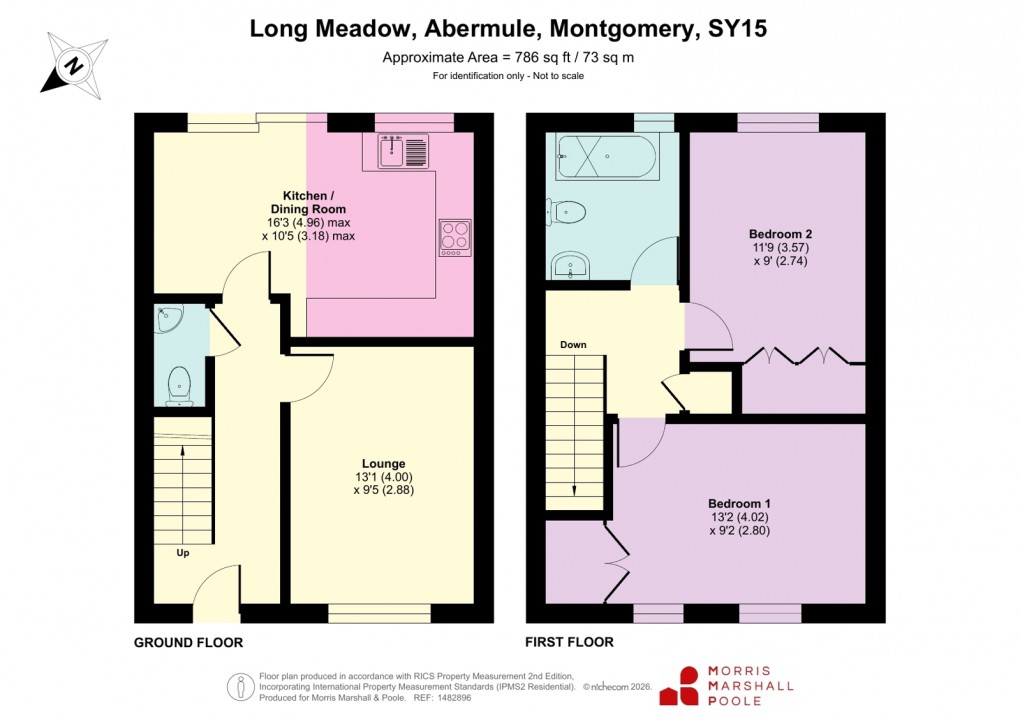 Floorplan for Long Meadow, Abermule, Montgomery, Powys