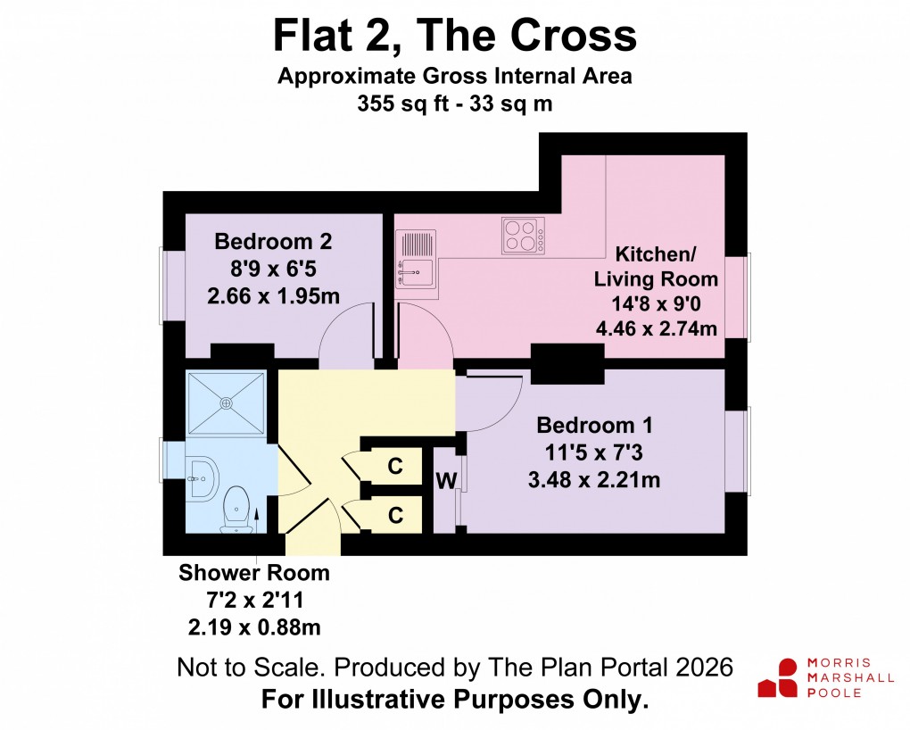 Floorplan for The Cross, Gobowen, Oswestry, Shropshire