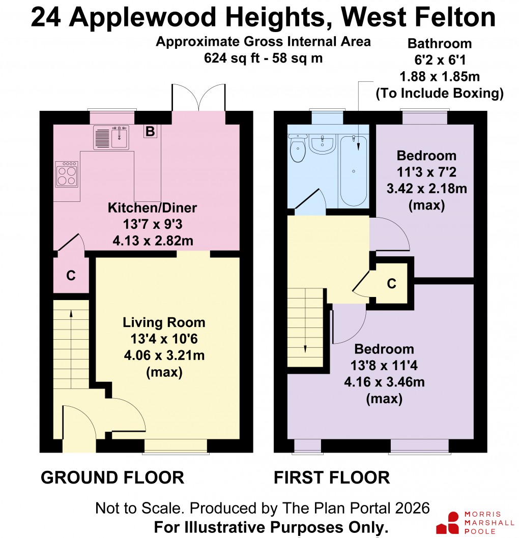Floorplan for Applewood Heights, West Felton, Oswestry, Shropshire
