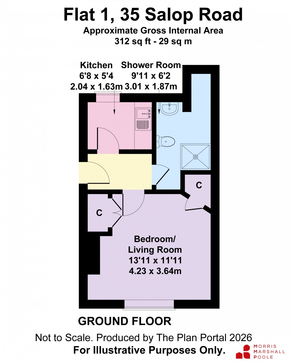 Floorplan for Salop Road, Oswestry, Shropshire