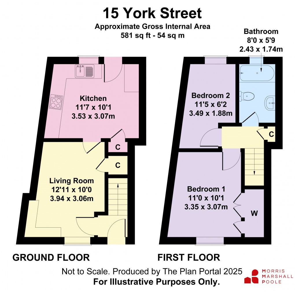 Floorplan for York Street, Oswestry, Shropshire