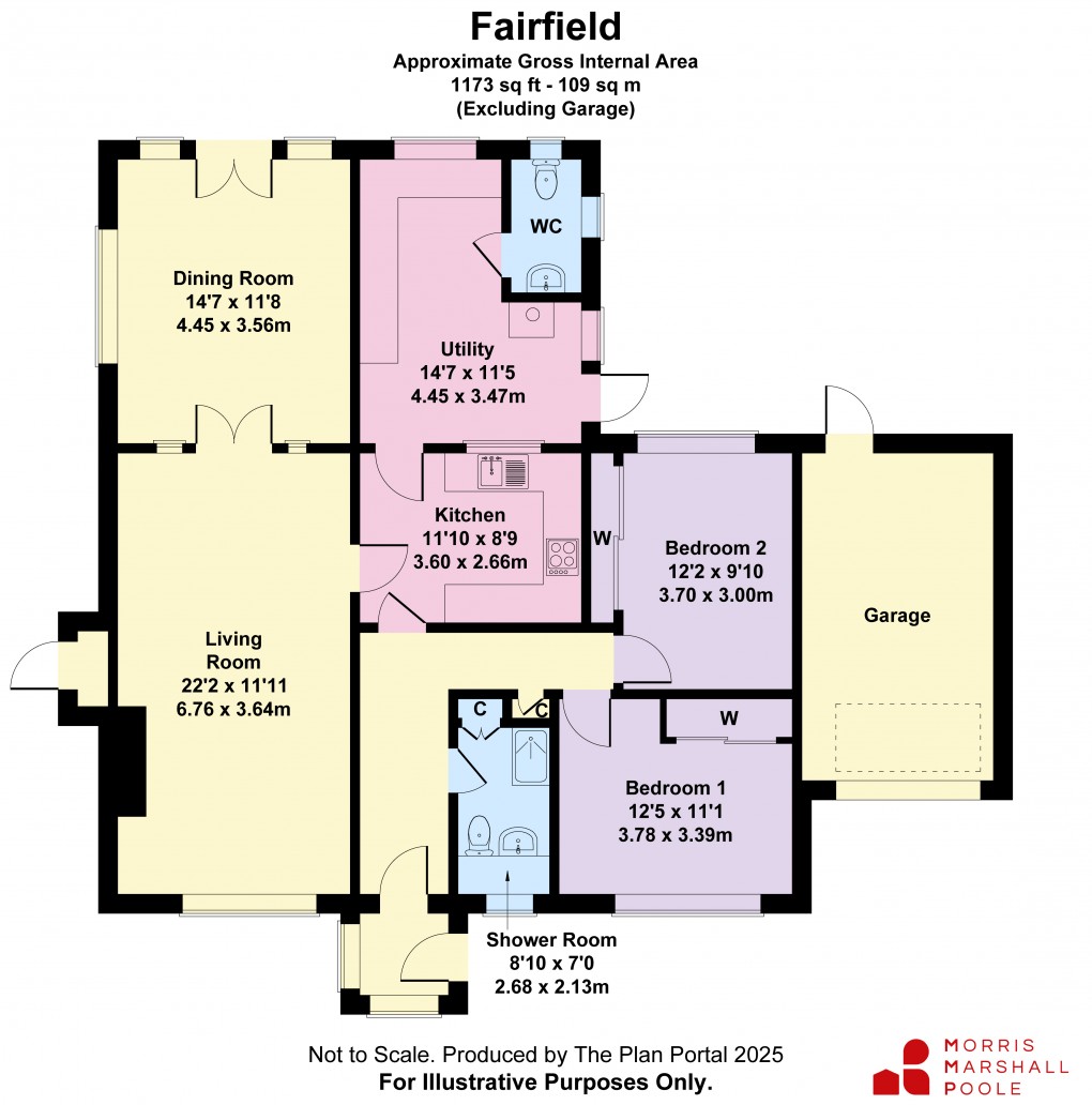 Floorplan for Fairfields, Edgerley, Kinnerley, Nr Oswestry