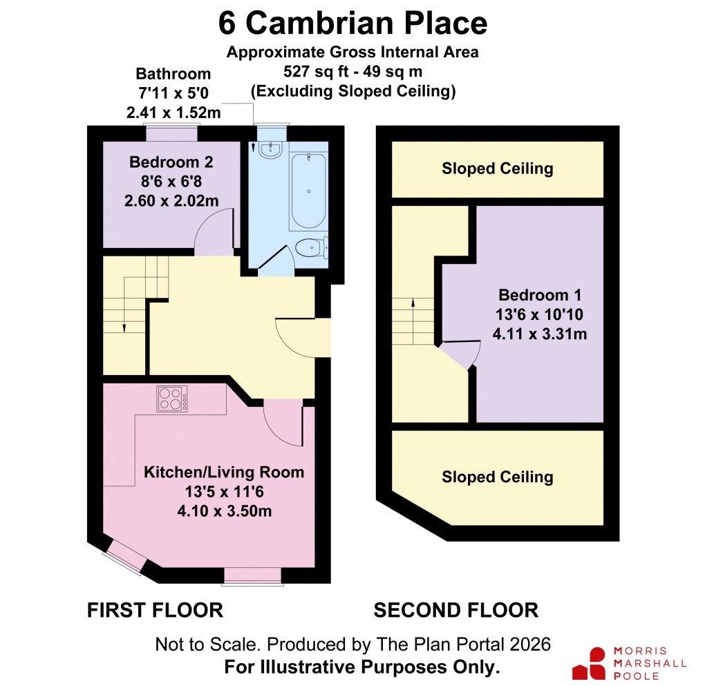 Floorplan for Cambrian Place, Beatrice Street, Oswestry, Shropshire