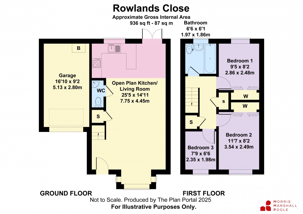 Floorplan for Rowlands Close, Morda, Oswestry, Shropshire
