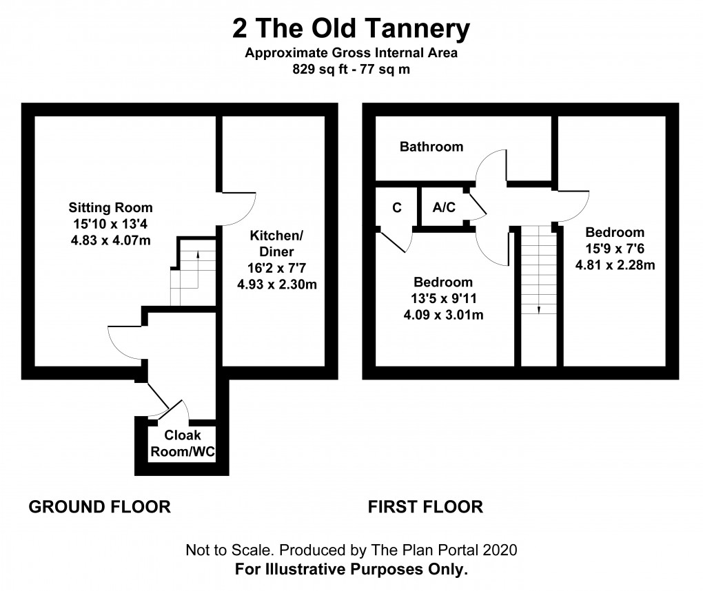 Floorplan for The Old Tannery, Oak Street, Oswestry, Shropshire