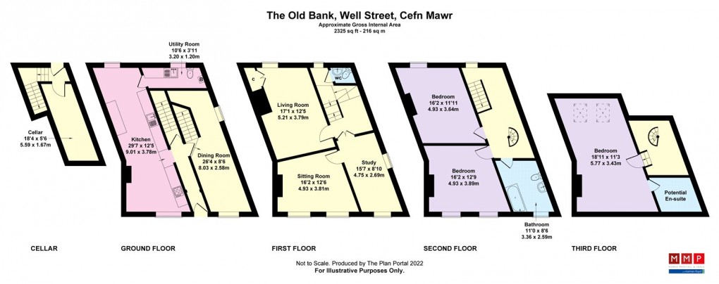Floorplan for Well Street, Cefn Mawr, Wrexham