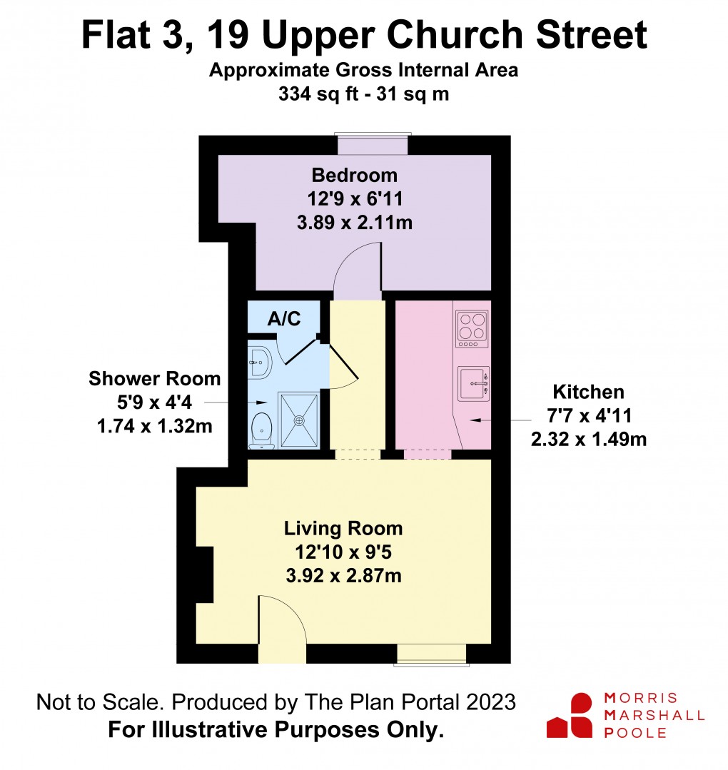Floorplan for Upper Church Street, Oswestry, Shropshire