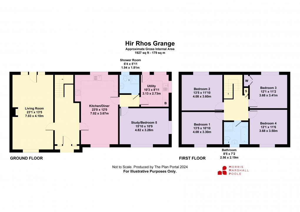 Floorplan for Llanerfyl, Welshpool, Powys