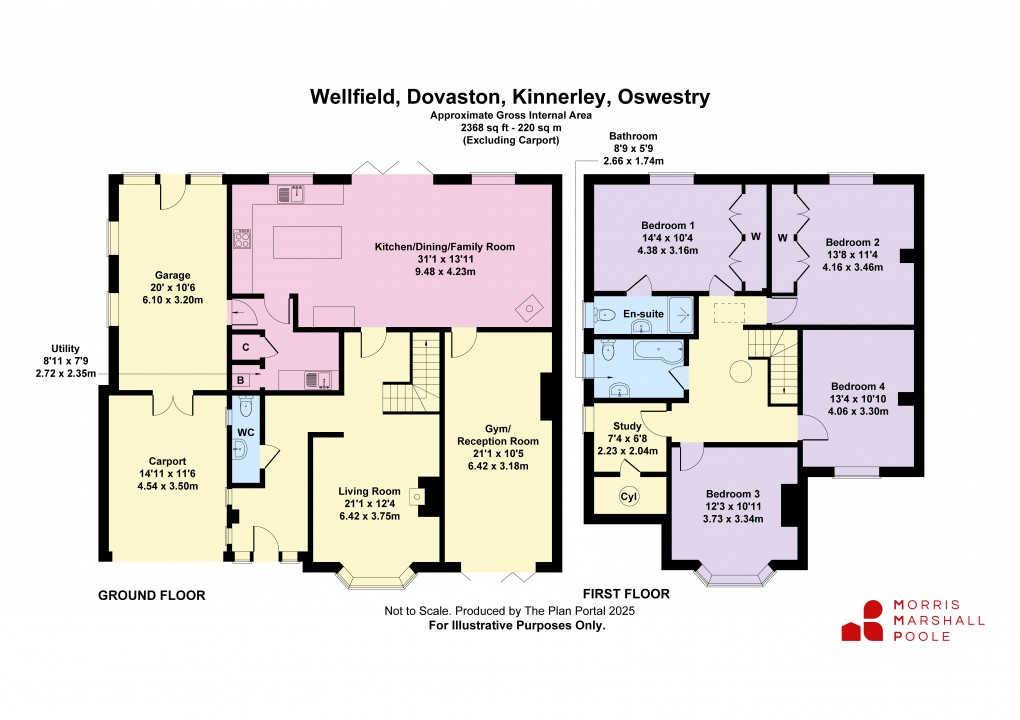 Floorplan for Dovaston, Kinnerley, Oswestry, Shropshire