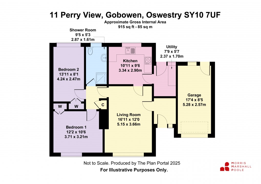 Floorplan for Perry View, Gobowen, Oswestry, Shropshire