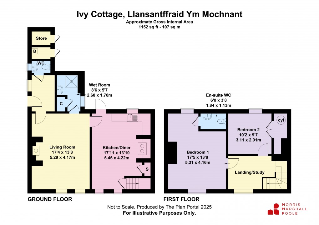 Floorplan for Llansantffraid, Powys