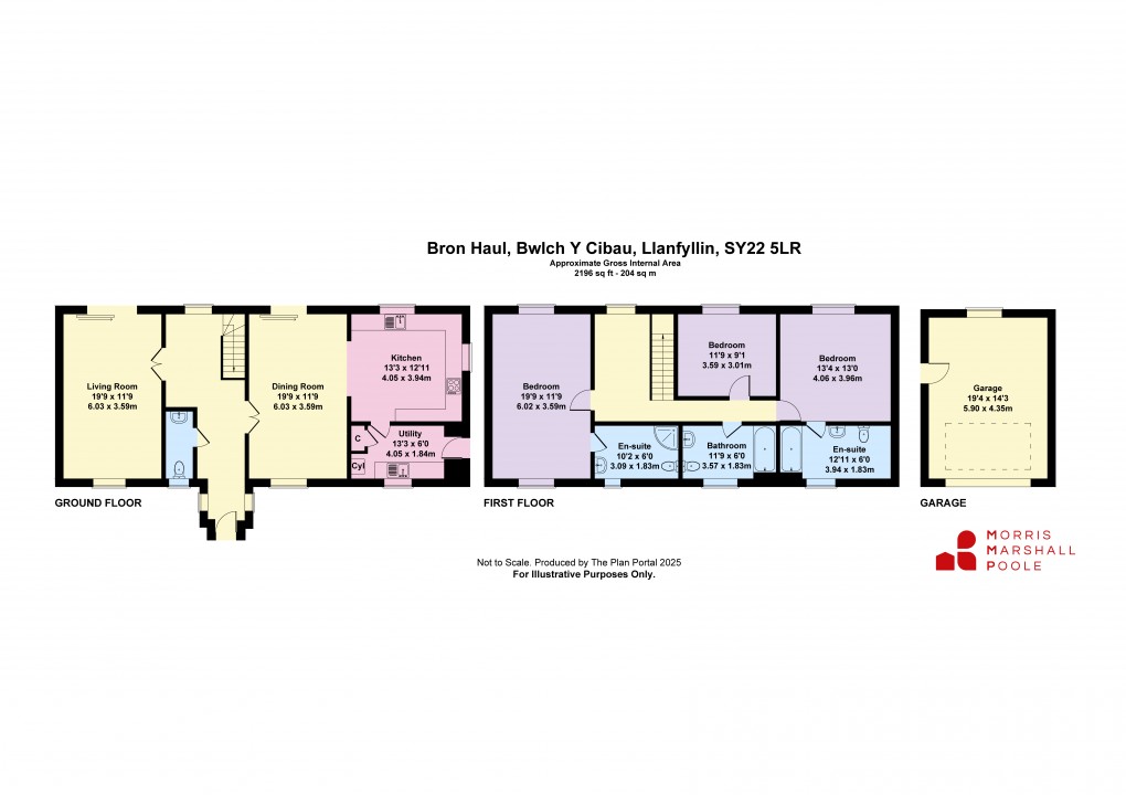 Floorplan for Bwlch-y-Cibau, Llanfyllin, Powys