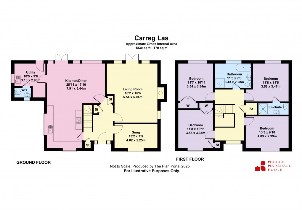 Floorplan for Llangadfan, Welshpool, Powys