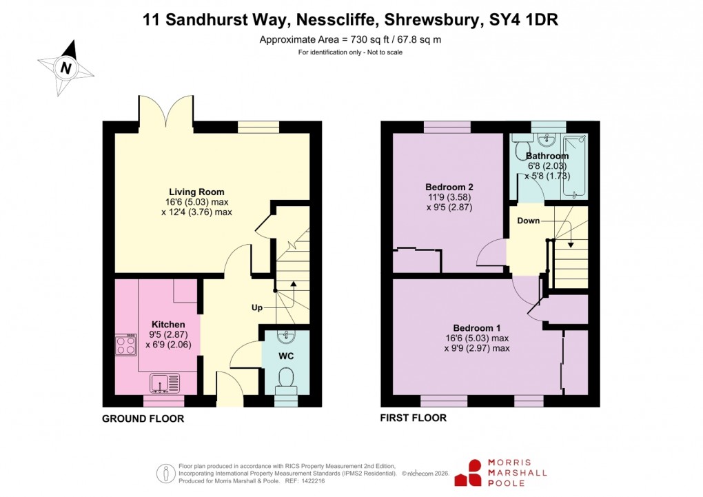 Floorplan for Sandhurst Way, Nesscliffe, Shrewsbury, Shropshire