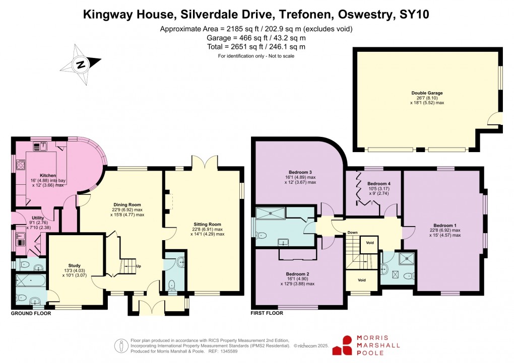 Floorplan for Silverdale Drive, Trefonen, Oswestry, Shropshire
