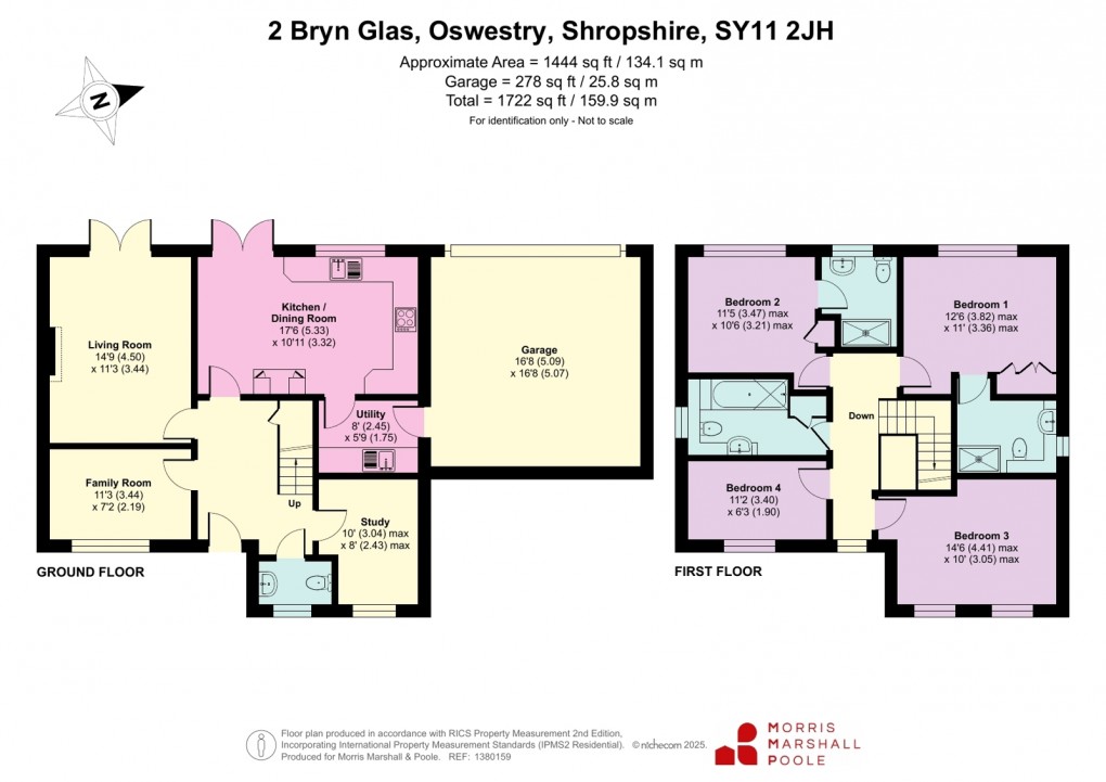 Floorplan for Bryn Glas, Oswestry, Shropshire