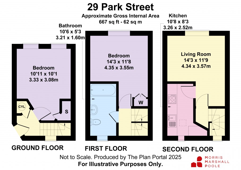 Floorplan for Park Street, Newtown, Powys