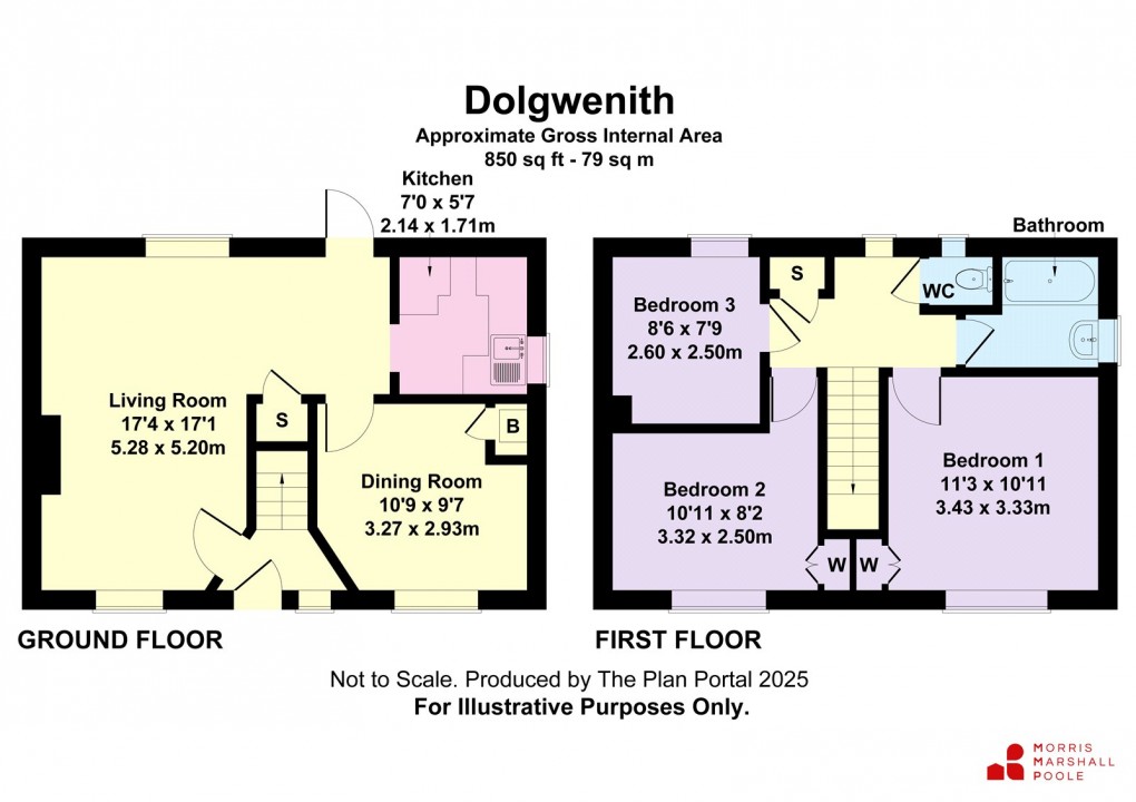 Floorplan for Dolgwenith, Llanidloes, Powys