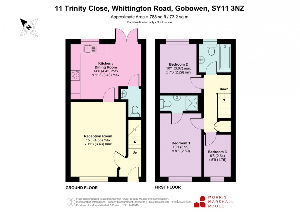 Floorplan for Trinity Close, Whittington Road, Gobowen, Oswestry
