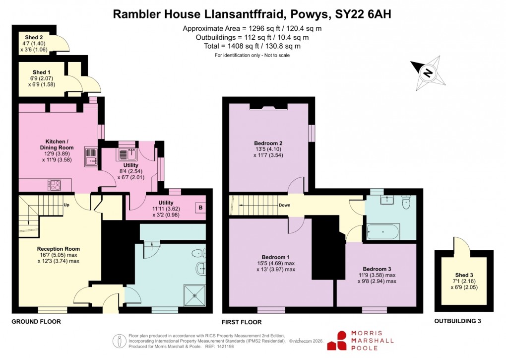 Floorplan for Llansantffraid, Powys
