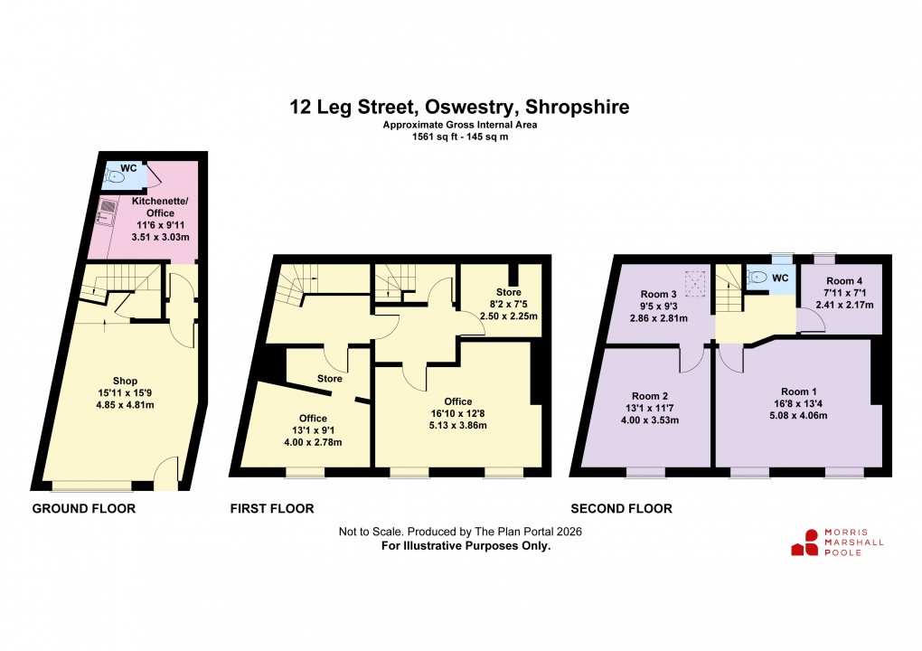 Floorplan for Leg Street, Oswestry, Shropshire