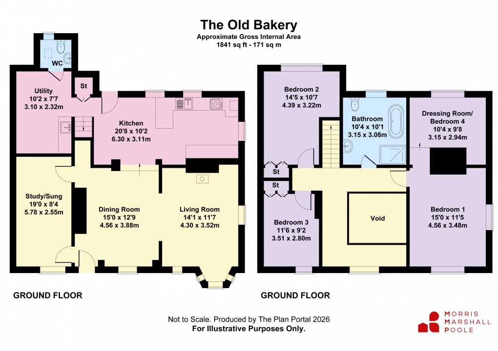 Floorplan for High Street, Llanfyllin, Powys