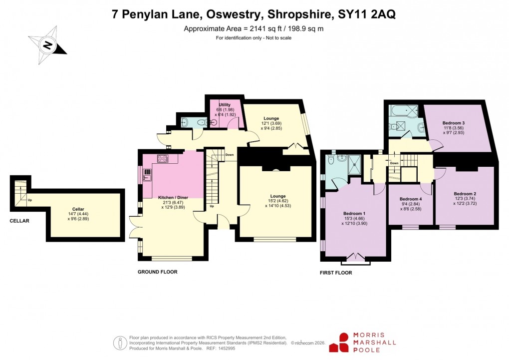 Floorplan for Penylan Lane, Oswestry, Shropshire