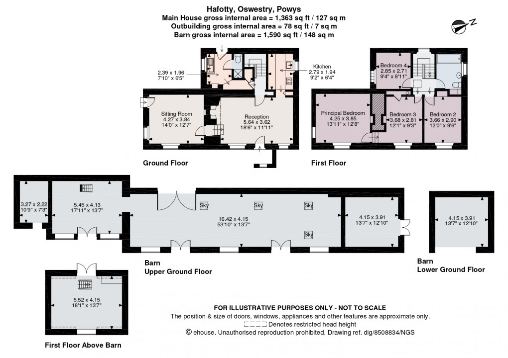 Floorplan for Maengwynedd, Llanrhaeadr Ym Mochnant, Oswestry, Powys
