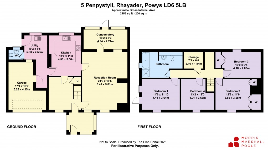 Floorplan for Rhayader, Powys