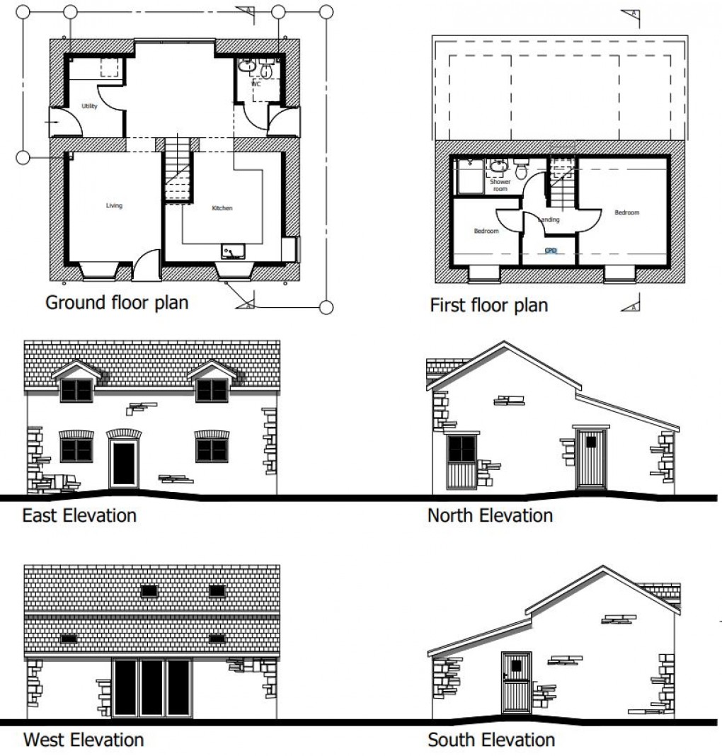 Floorplan for Cefn Coch, Welshpool, Powys