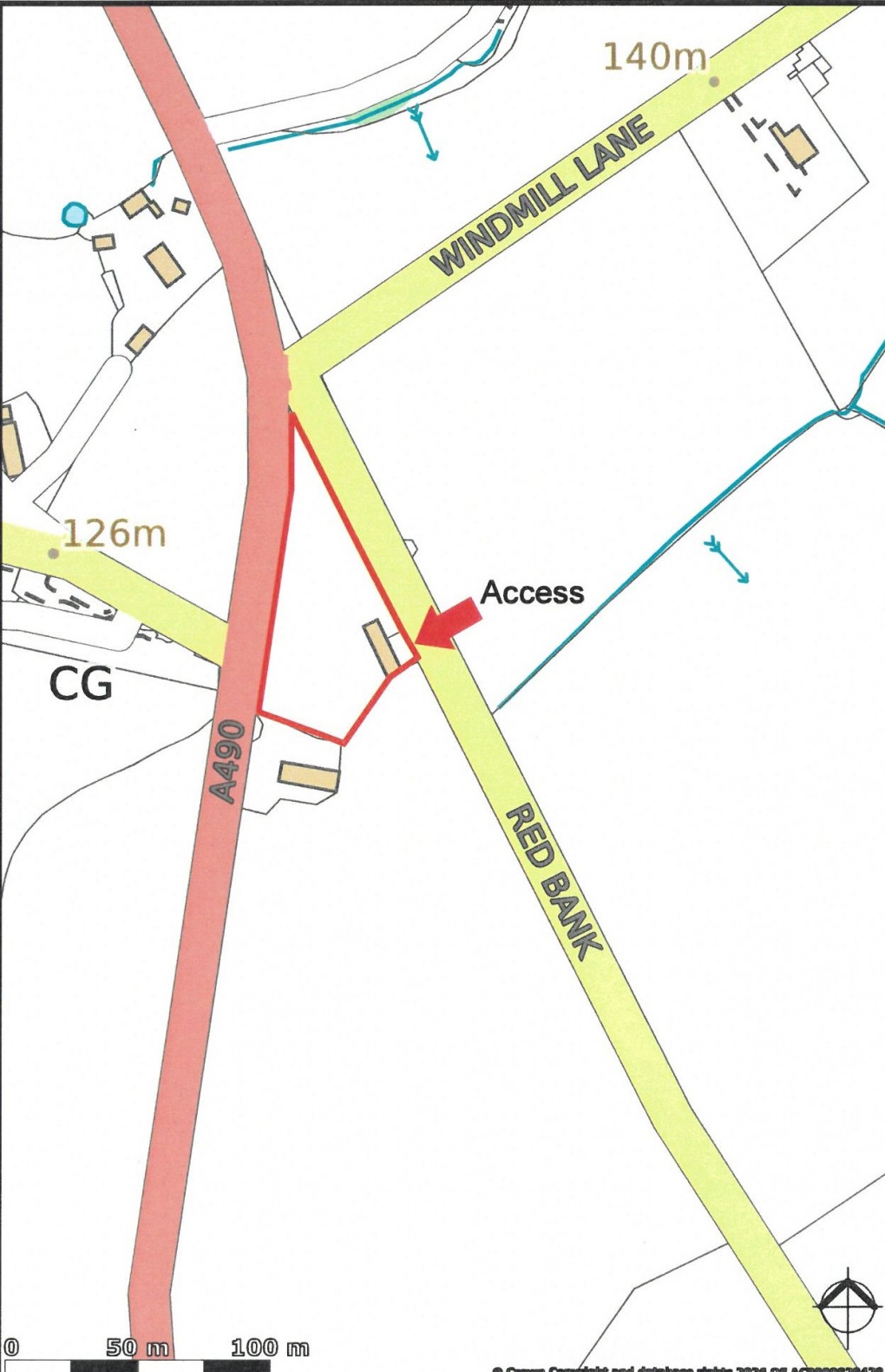 Floorplan for Land & Building At Red Bank, Red Bank, Welshpool, Powys