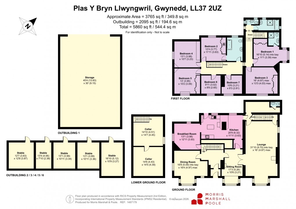 Floorplan for Llwyngwril, Gwynedd