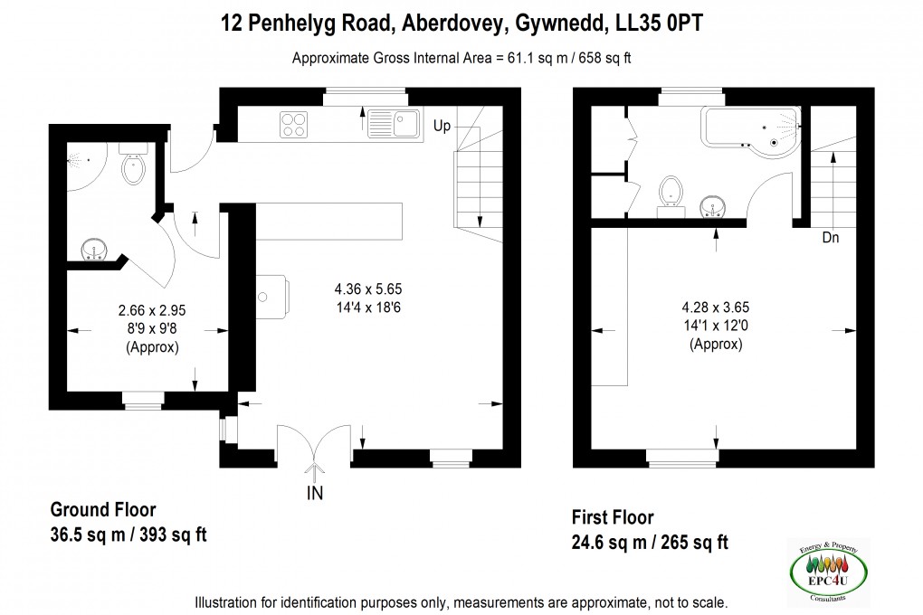 Floorplan for Penhelyg Road, Aberdyfi, Gwynedd