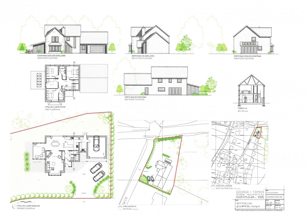 Floorplan for Llwyn Du, LLwyngwril, Gwynedd