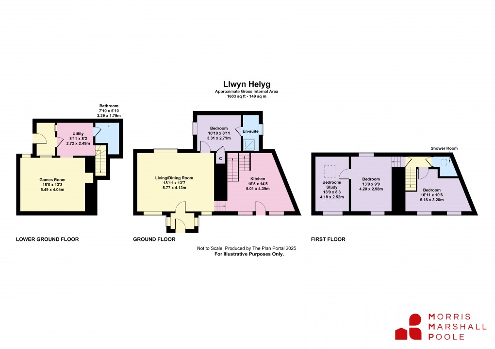 Floorplan for Llanegryn, Tywyn, Gwynedd