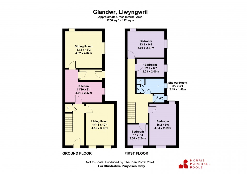 Floorplan for Llwyngwril, Gwynedd