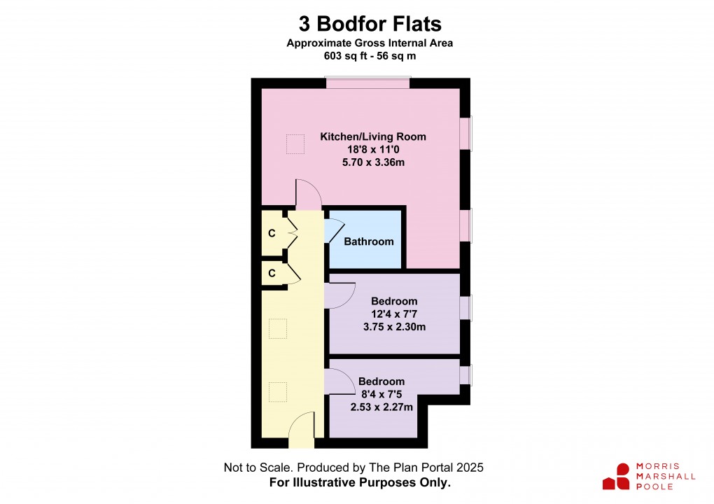 Floorplan for Bodfor Terrace, Aberdovey, Gwynedd