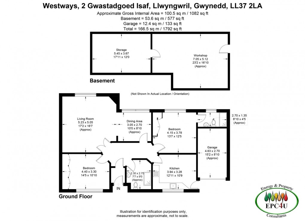 Floorplan for Stad Gwastadgoed Isaf, Llwyngwril, Gwynedd