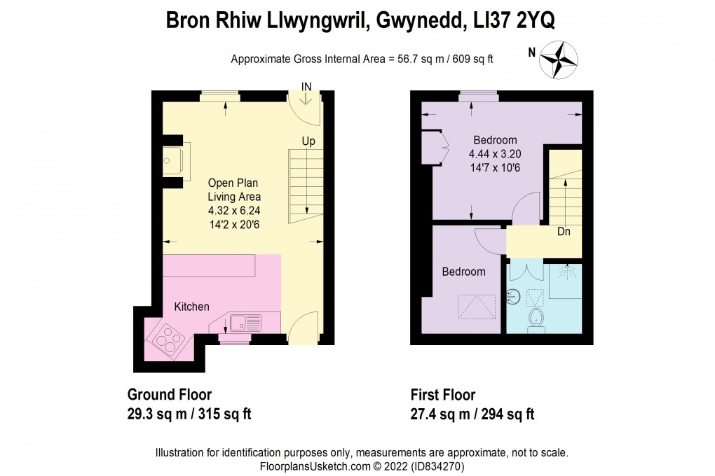 Floorplan for Llwyngwril, Gwynedd