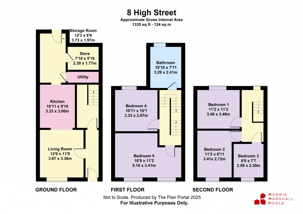 Floorplan for High Street, Tywyn, Gwynedd
