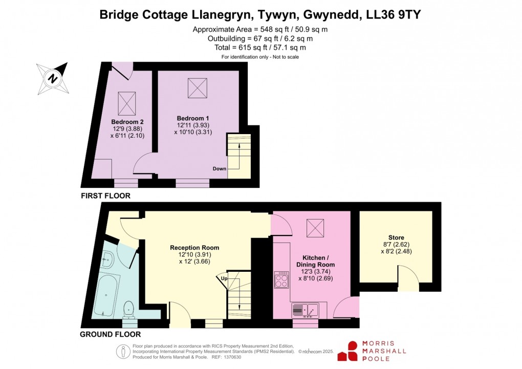 Floorplan for Llanegryn, Tywyn, Gwynedd