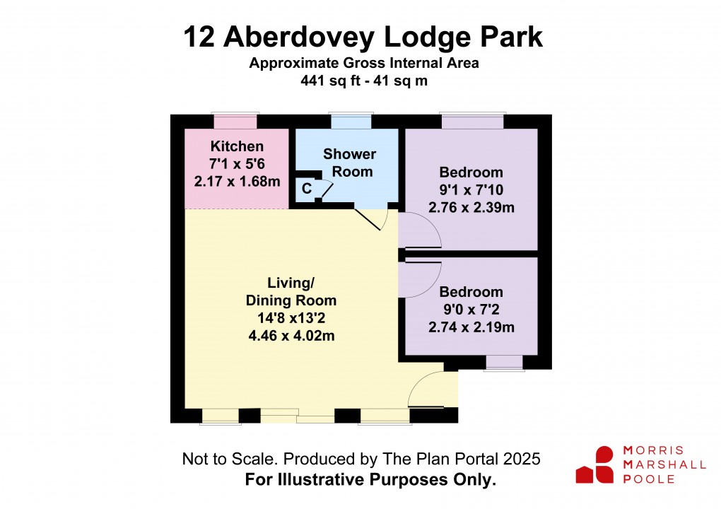 Floorplan for Aberdovey, Gwynedd