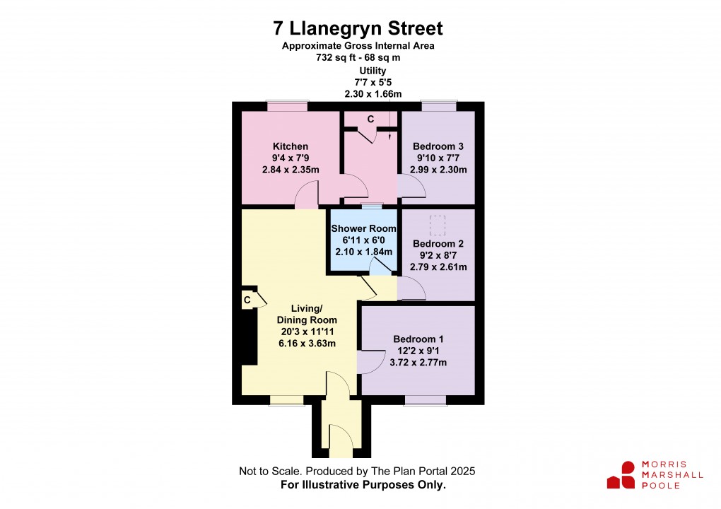 Floorplan for Llanegryn Street, Abergynolwyn, Tywyn, Gwynedd