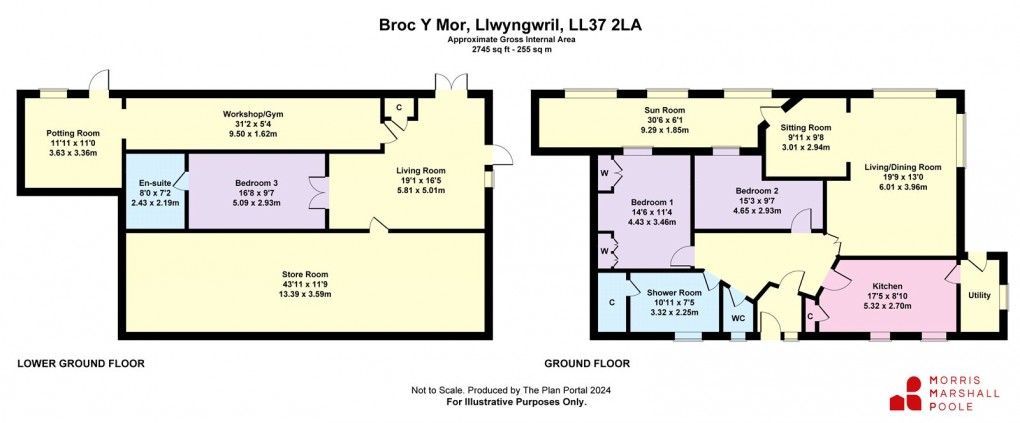 Floorplan for Stad Gwastadgoed Isaf, Llwyngwril, Gwynedd