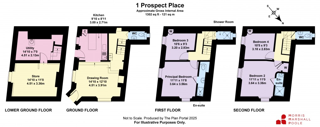 Floorplan for Prospect Place, Aberdovey, Gwynedd