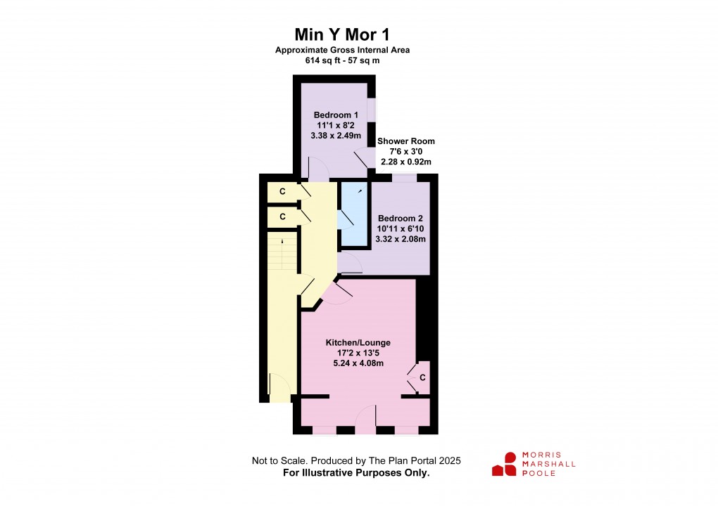 Floorplan for Glandovey Terrace, Aberdovey, Gwynedd