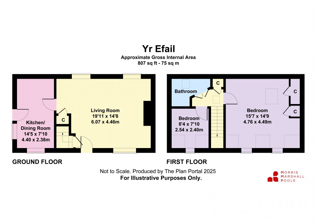 Floorplan for Friog, Fairbourne, Gwynedd