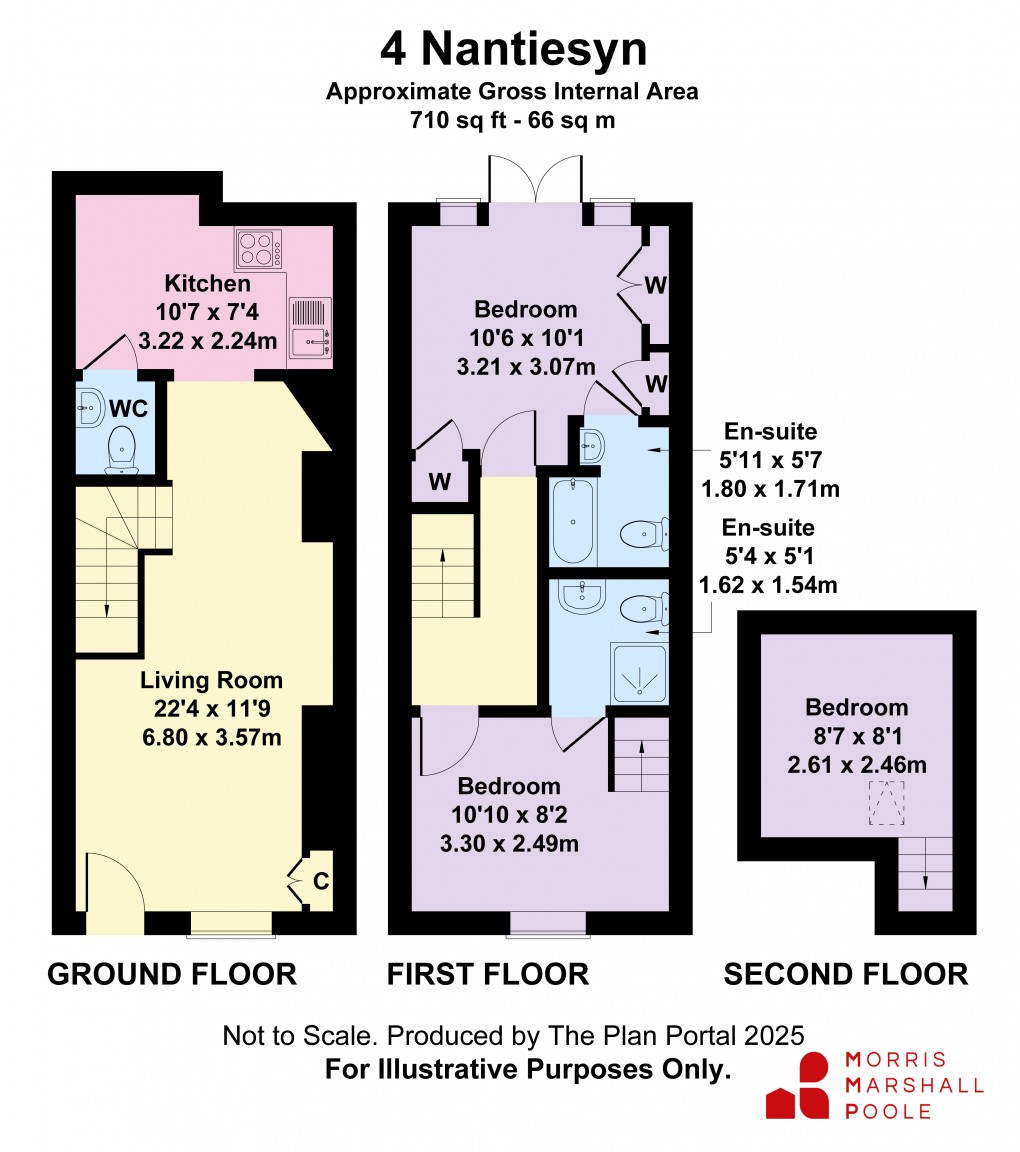 Floorplan for Nantiesyn, Aberdovey, Gwynedd