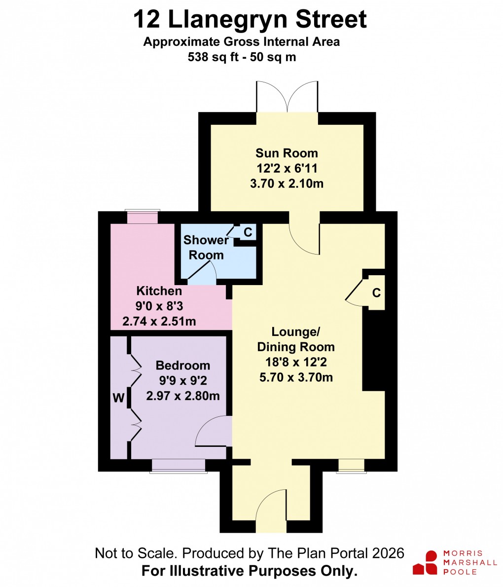 Floorplan for Llanegryn Street, Abergynolwyn, Tywyn, Gwynedd
