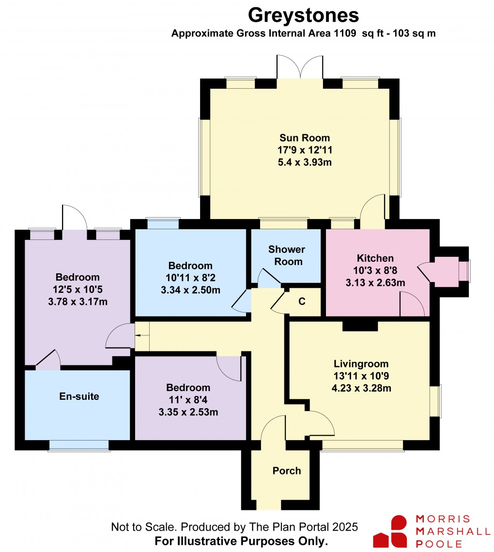 Floorplan for Penrhyn Drive North, Fairbourne, Gwynedd